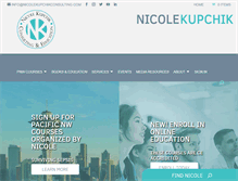 Tablet Screenshot of nicolekupchikconsulting.com